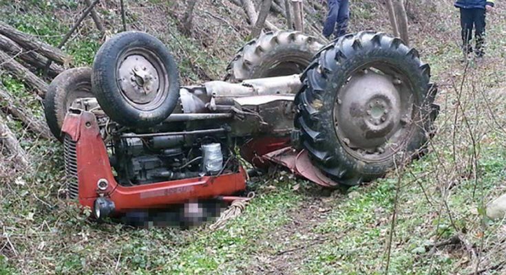 traktor prevrtanje sudar