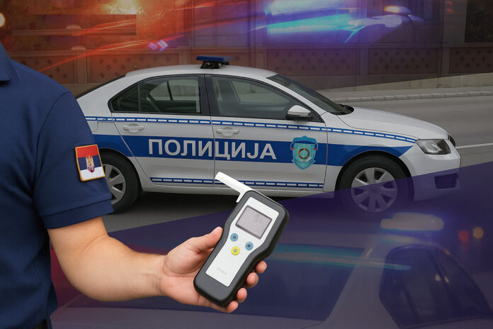 saobracajna policija, pijani za volan, alko test
