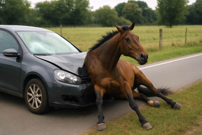 automobil udara konja