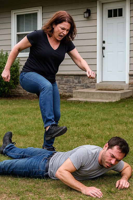 zena bije tuce pretukla muskarca