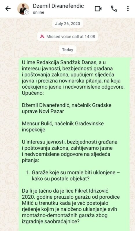 Pitanja upućena načelniku Gradske uprave