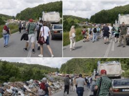 SKANDAL U SJENICI: Turisti kroz smeće i blokadu sa koferima pješačili na putu ka Uvcu